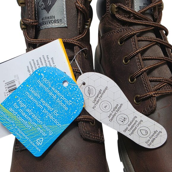 Herman Survivors Iselburg Steel Toe Waterproof Womens Work Boots Oil Slip Resist - Picture 7 of 11